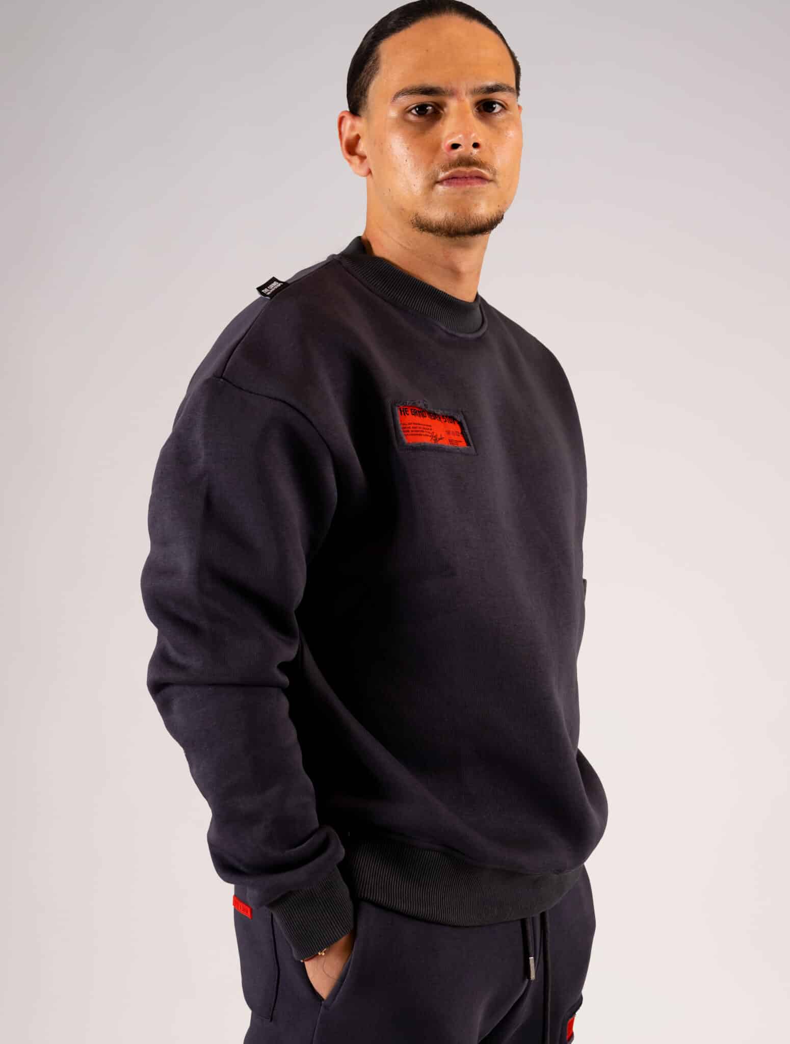 TGNS™ - CUTTEN CREWNECK SWEATER DARK GRAY