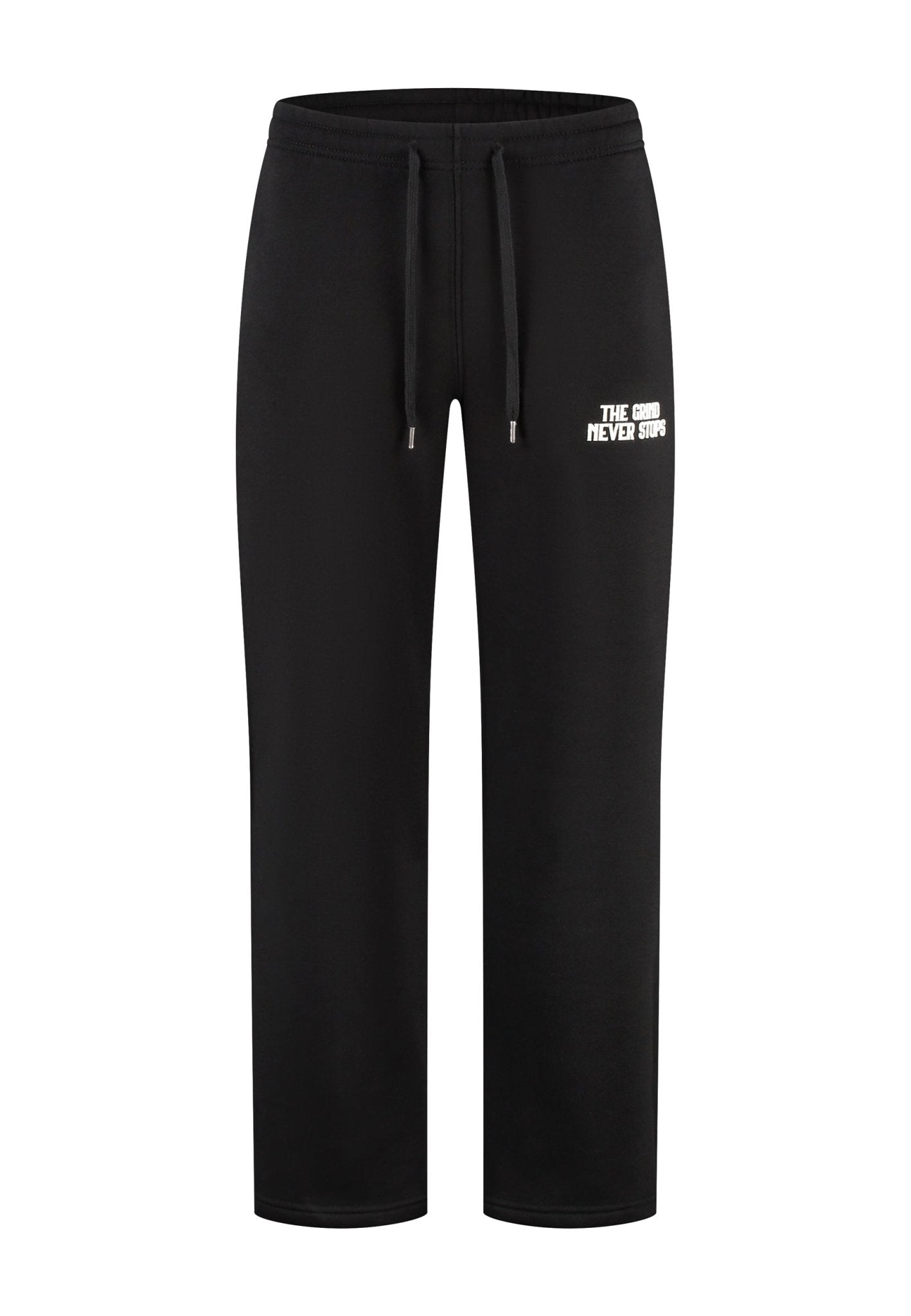 TGNS™ - ESSENTIAL STRAIGHT LEG SWEATPANTS BLACK - The Grind Never Stops