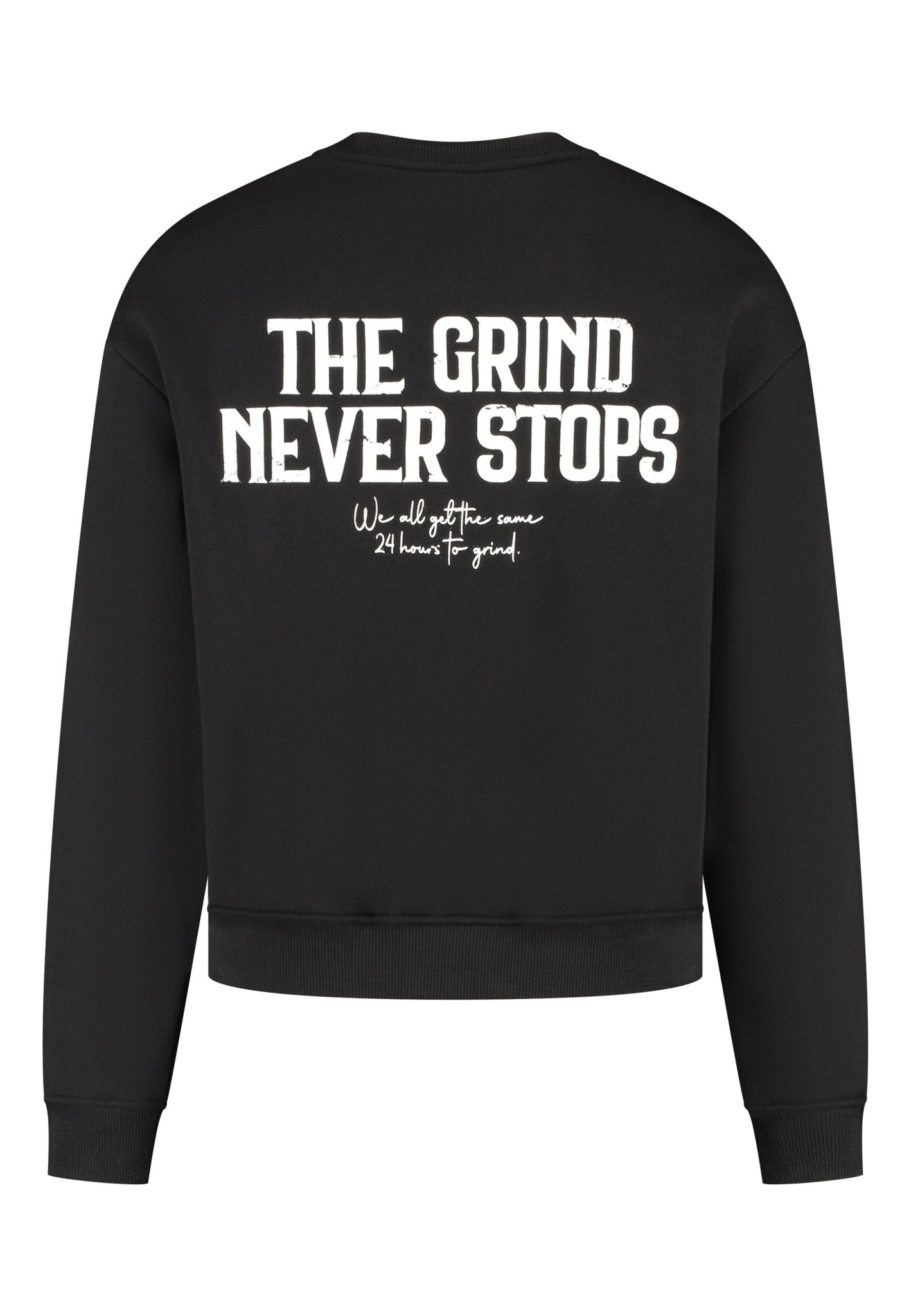 TGNS™ - ESSENTIAL SWEATER BLACK - The Grind Never Stops